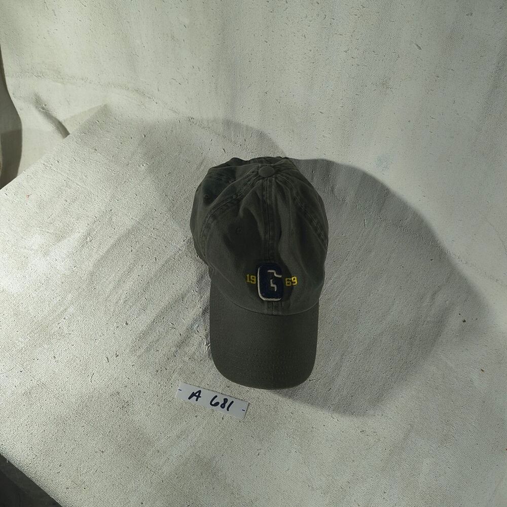 Mens Adjustable Olive Green Cap with Gap Logo